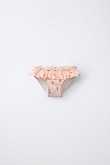 1-6 ЖАС/ БАСПАЛЫ БАЛМҰЗДАҚ ШОМЫЛУ ТРУСЫ - Қызғылт Zara компаниясынан - Сурет 0