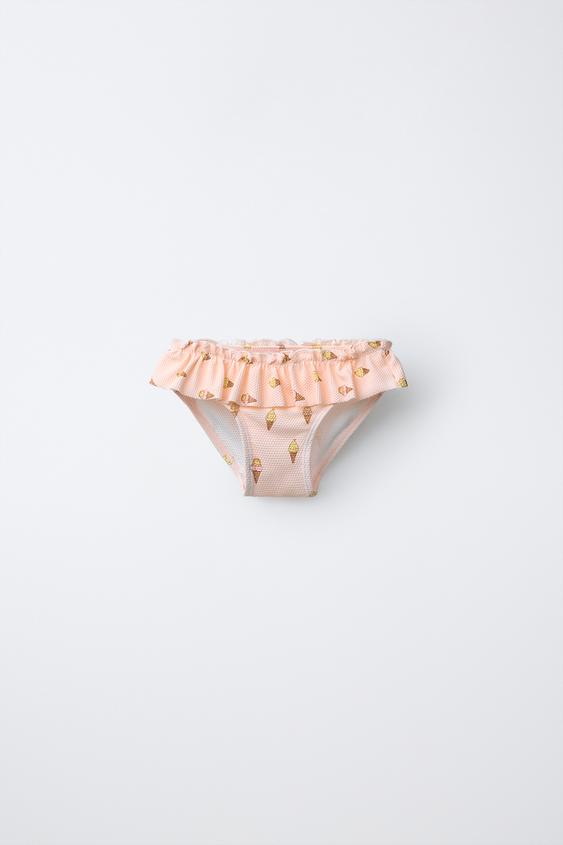 1-6 YEARS/ ICE CREAM PRINT BIKINI BOTTOMS - Pink by Zara - Image 0