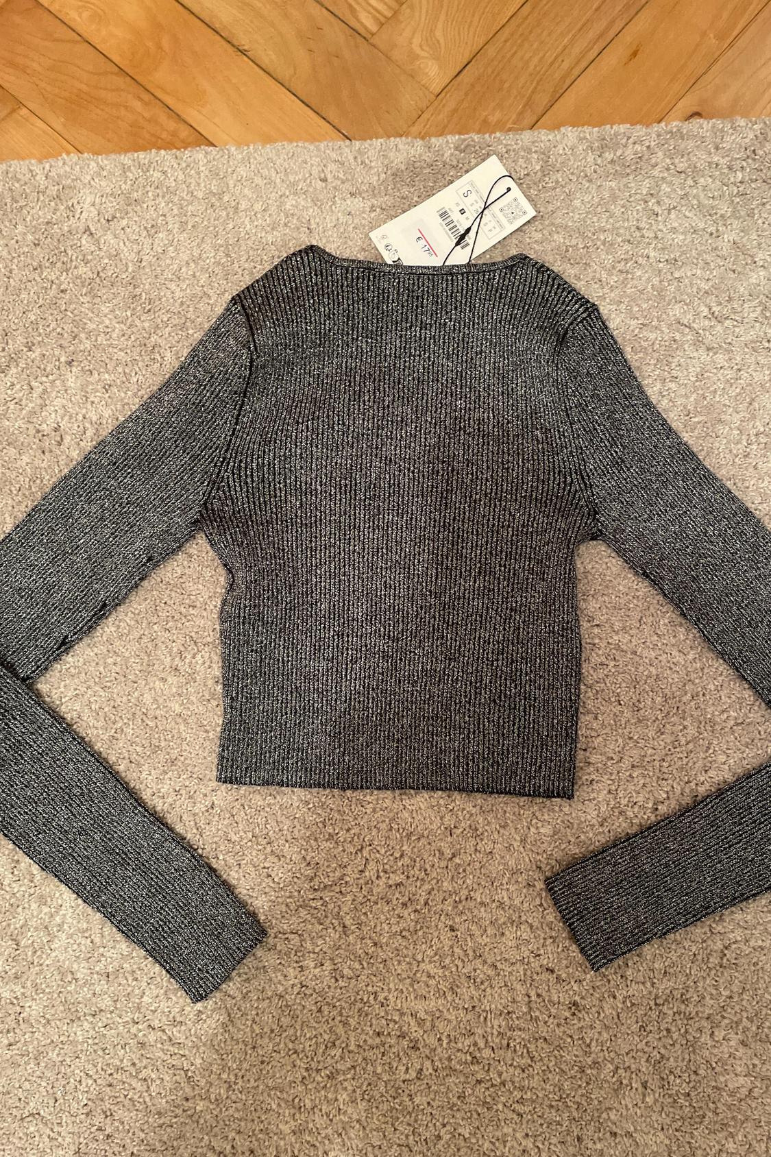 SPARKLY KNIT CROP TOP - Image 3