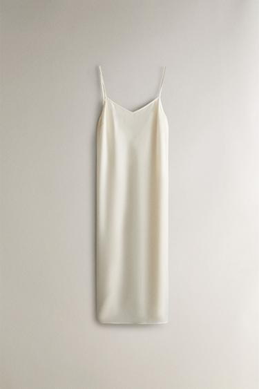 TWO-PIECE NIGHTDRESS - Oyster-white by Zara - Image 3