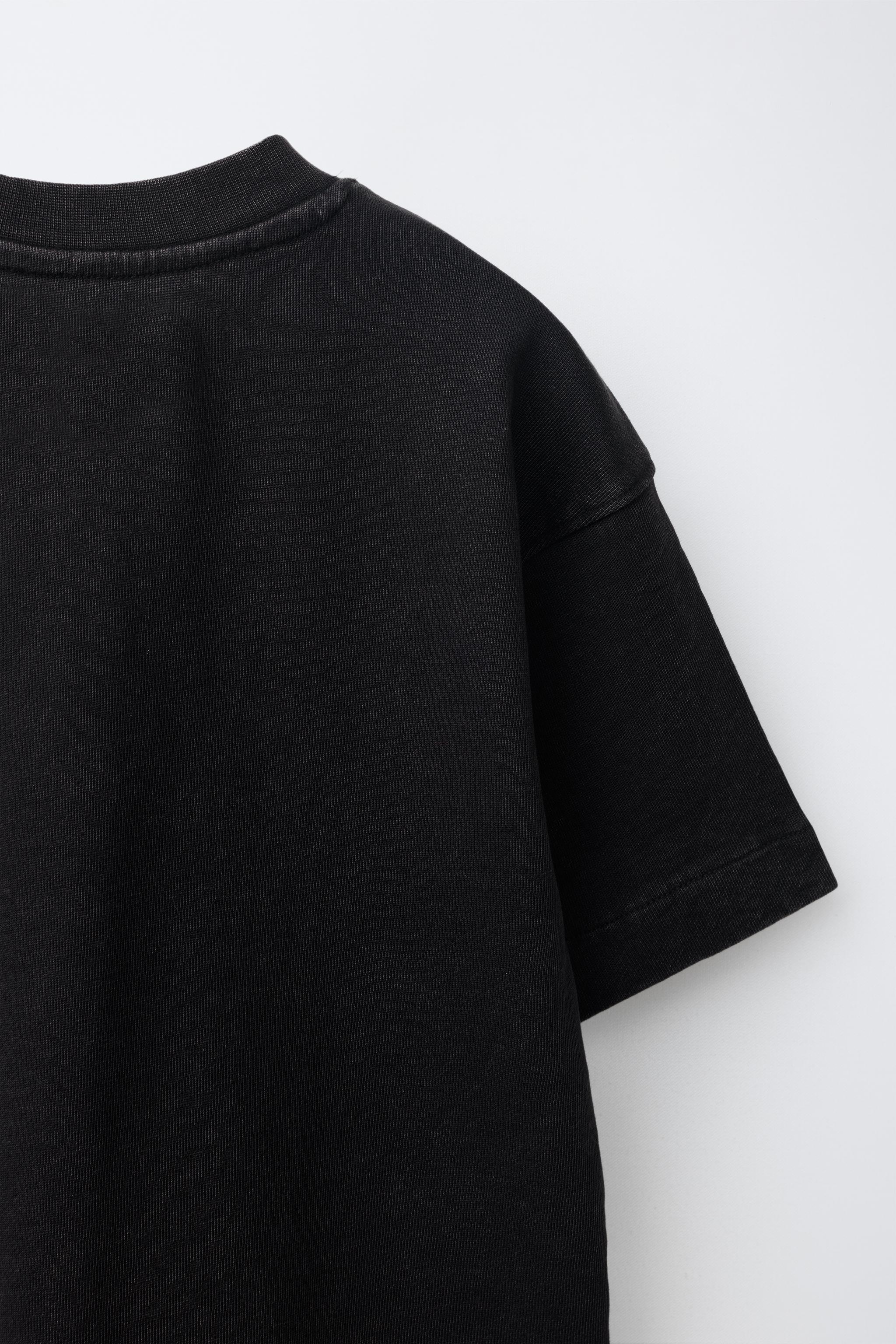 Детские футболки Zara WASHED-EFFECT POCKET T-SHIRT — фото 4