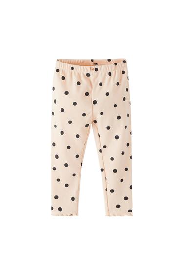 RIBBED PRINTED LEGGINGS