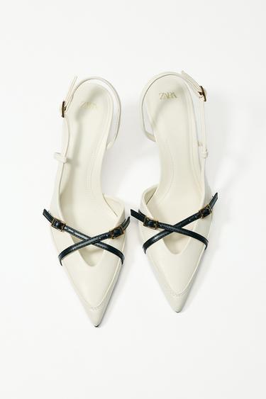STRAPPY HEELED BUCKLED SHOES - Multicoloured by Zara