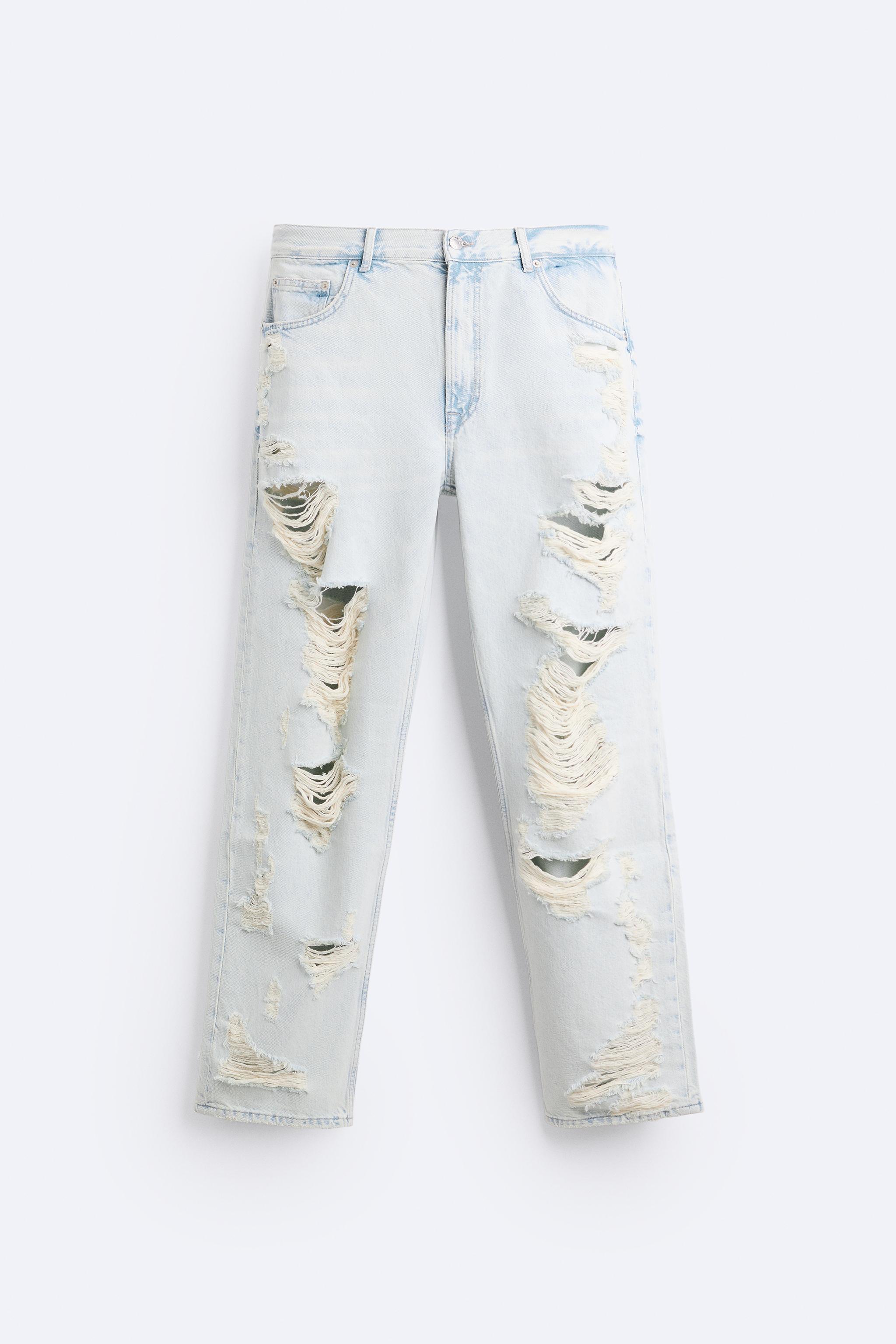 RIPPED EXTREME WASHED JEANS