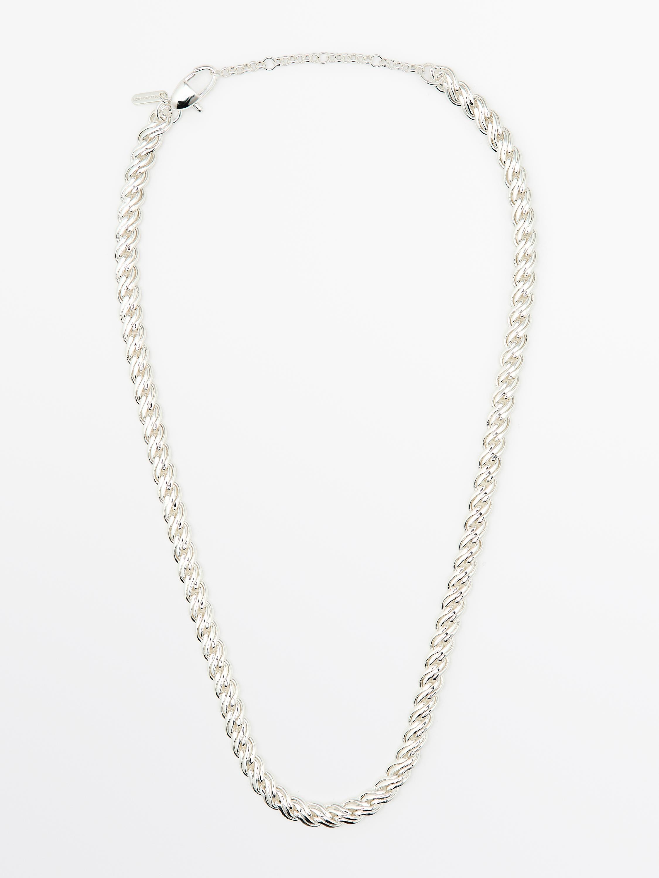Silver-toned chain link necklace
