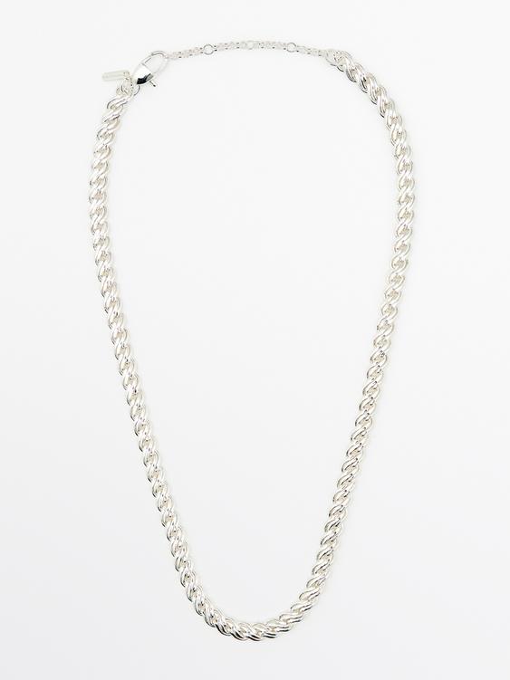 Silver-toned chain link necklace from Zara - $90