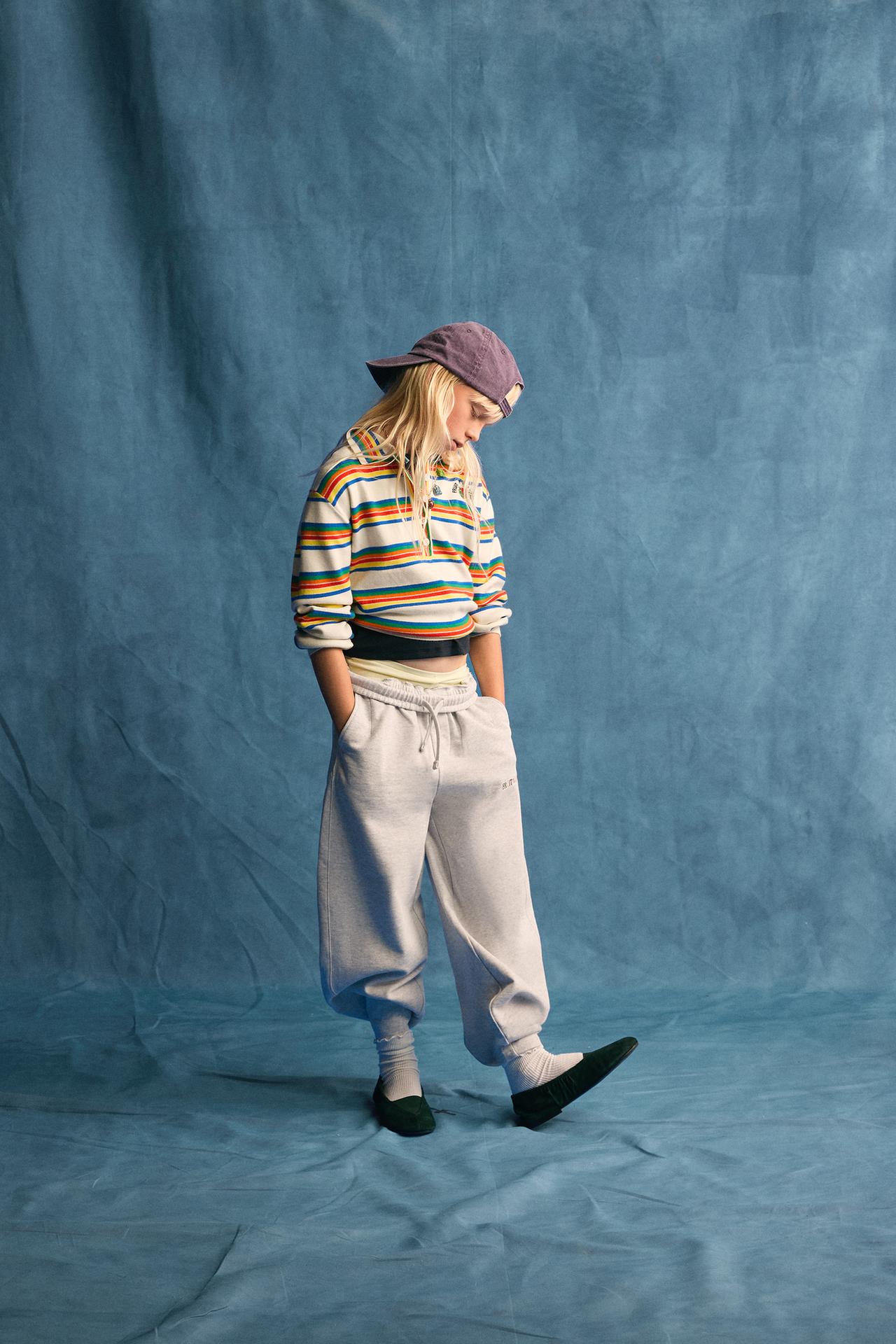 FRUIT OF THE LOOM STRIPED POLO SHIRT — striped