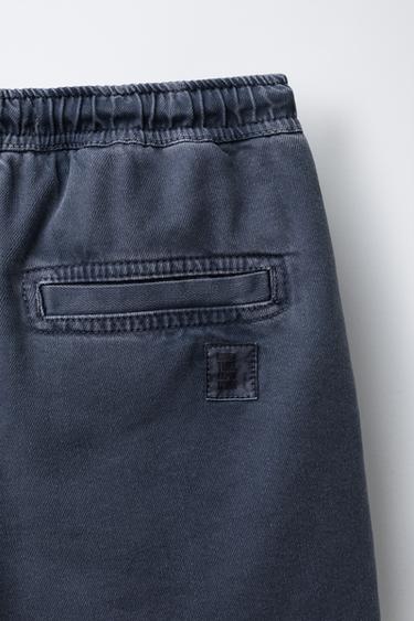 BERMUDA SERGE FLUIDE - Bleu / Gris de Zara - Image 3
