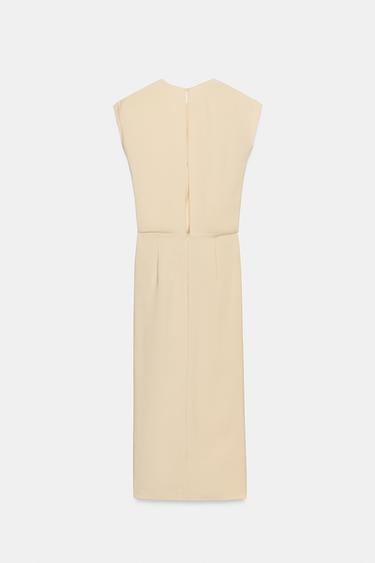 ZW COLLECTION MIDI DRESS WITH RUFFLES - Mid-ecru by Zara - Image 6