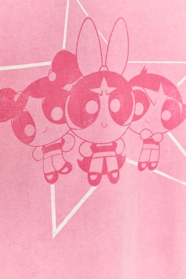 T-SHIRT EFFET DÉLAVÉ LES SUPER NANAS™ - Rose de Zara - Image 6