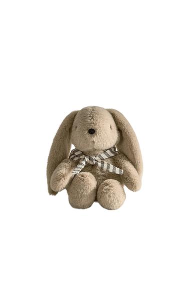 KIDS' BUNNY SOFT TOY WITH BOX - Dark beige by Zara