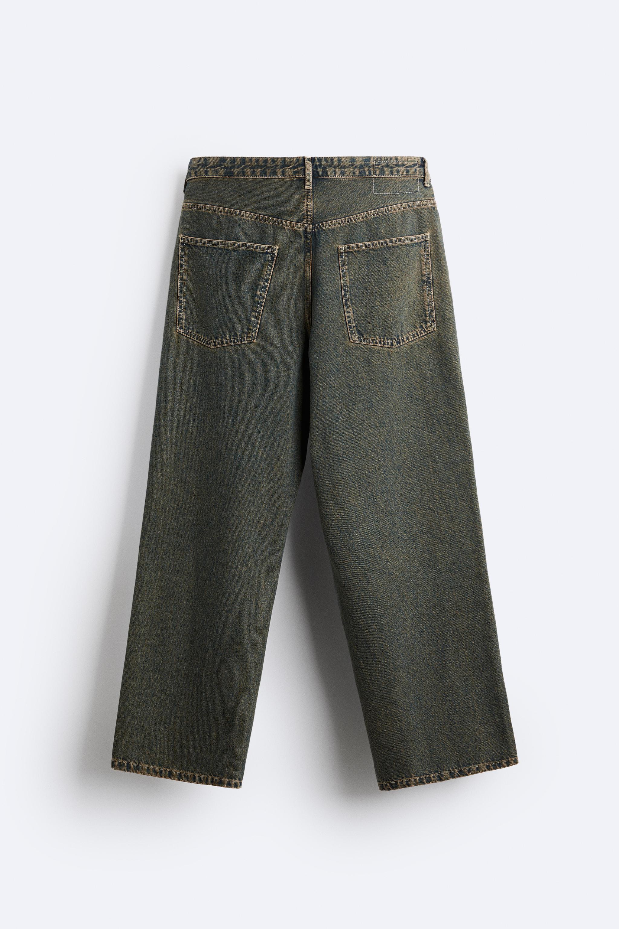 OVERDYED BAGGY JEANS - Dusty blue | ZARA United States