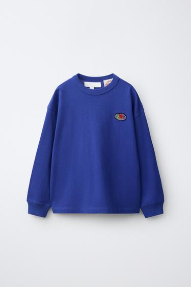 FRUIT OF THE LOOM™ BRODERET T-SHIRT - blålig fra Zara