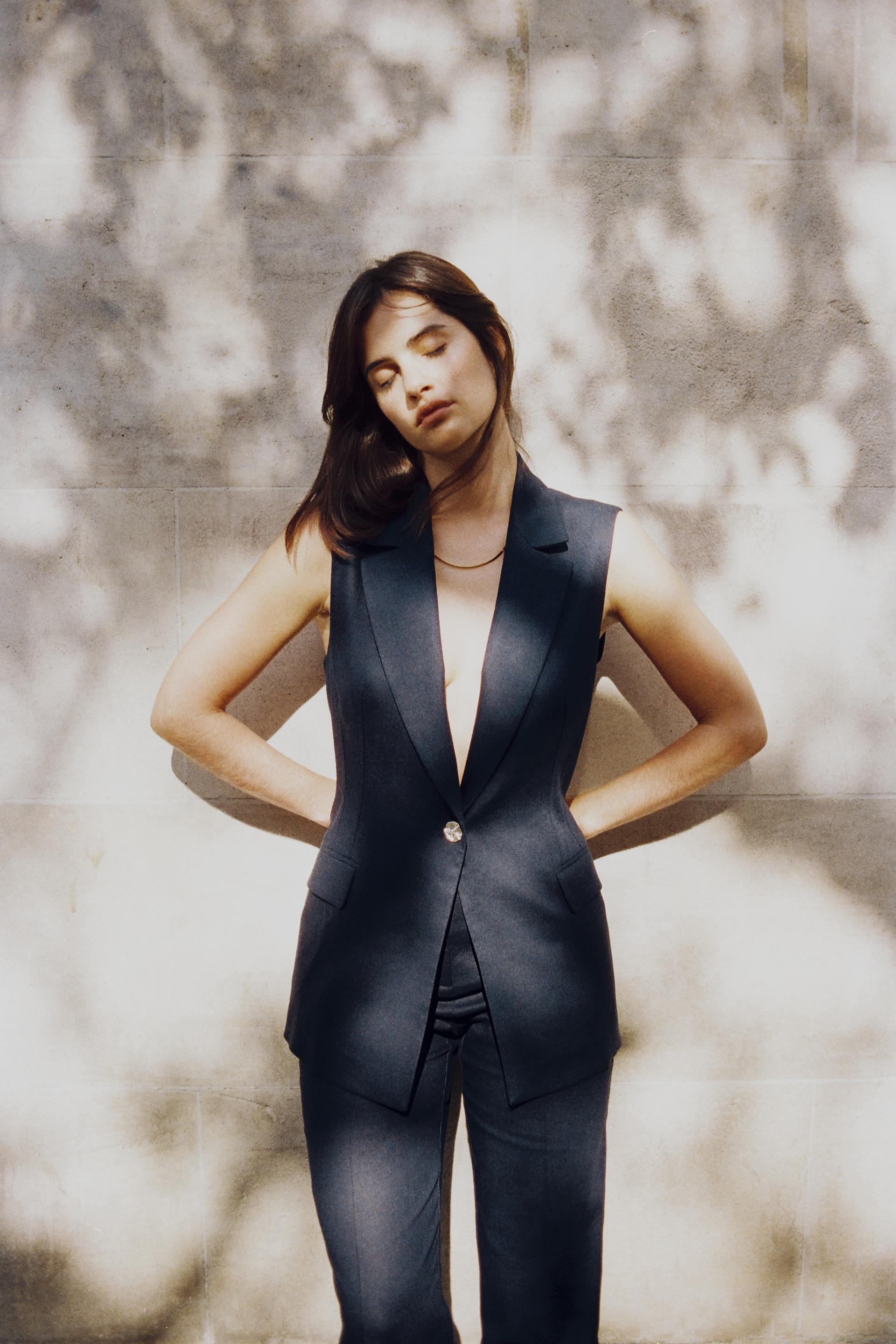 LINEN LONG VEST