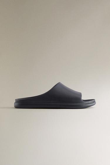 POOL SLIDER SANDALS - Navy Blue by Zara