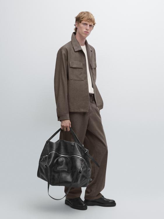 100% wool flannel jacket