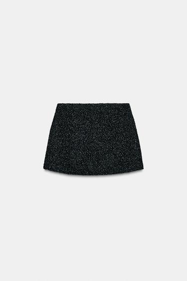 JUPE-PANTALON STRUCTURÉE - Noir de Zara - Image 7