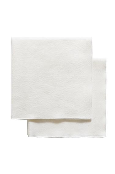 Zara COARSE COTTON NAPKINS (PACK OF 2) - White