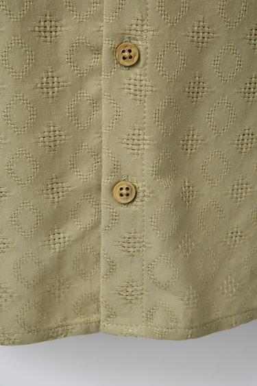 JACQUARD SHIRT - Green by Zara - Image 3