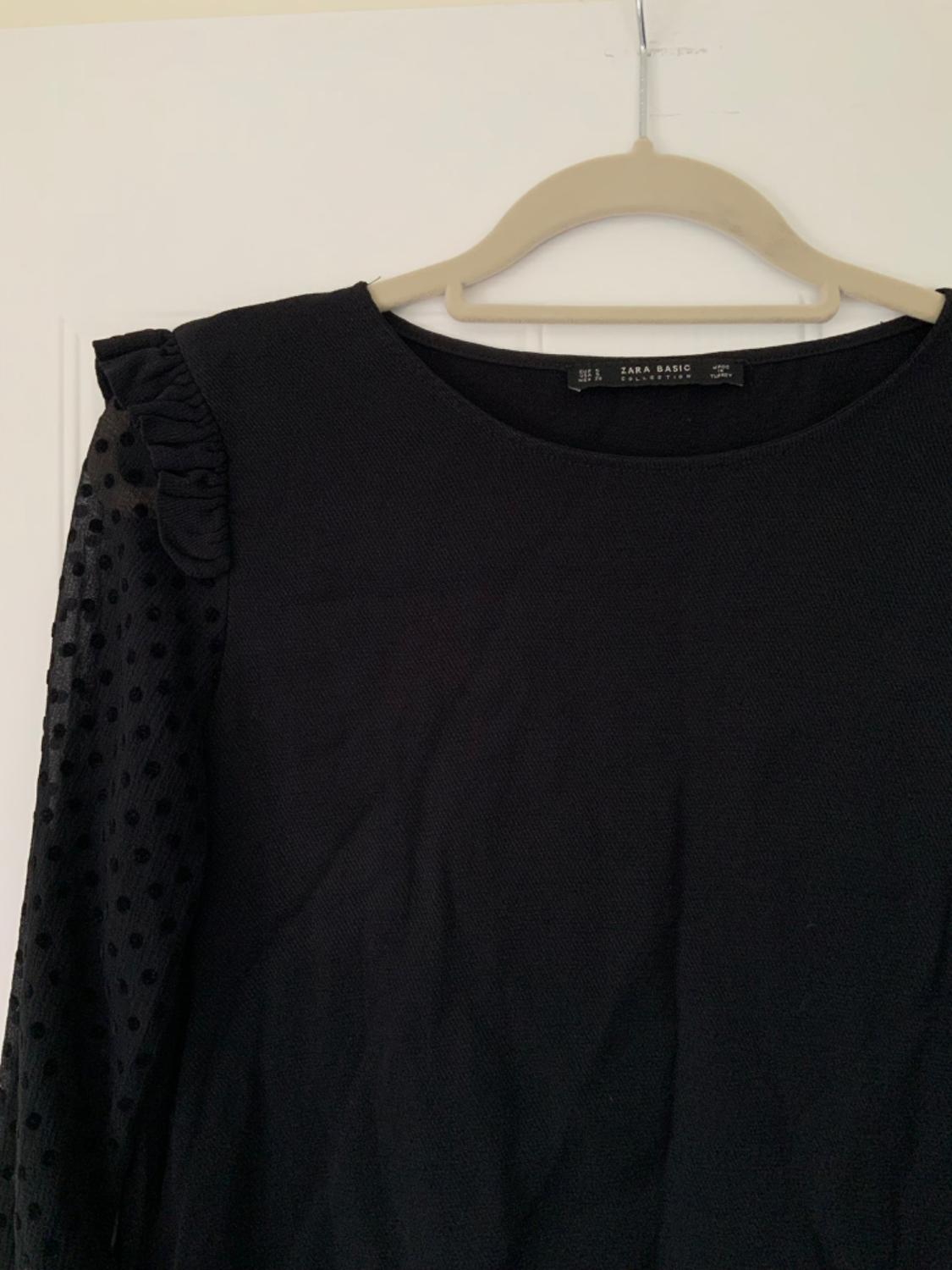 BLOUSE WITH SEMISHEER POLKA DOT SLEEVES - Image 2