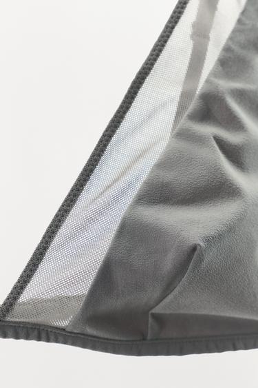 CONTRAST TRIANGLE TULLE BRA - Greys by Zara - Image 8