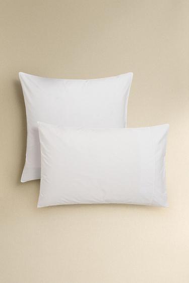 FUNDA ALMOHADA ALGODÓN PERCAL (300 HILOS) - Blanco de Zara - Imagen 0