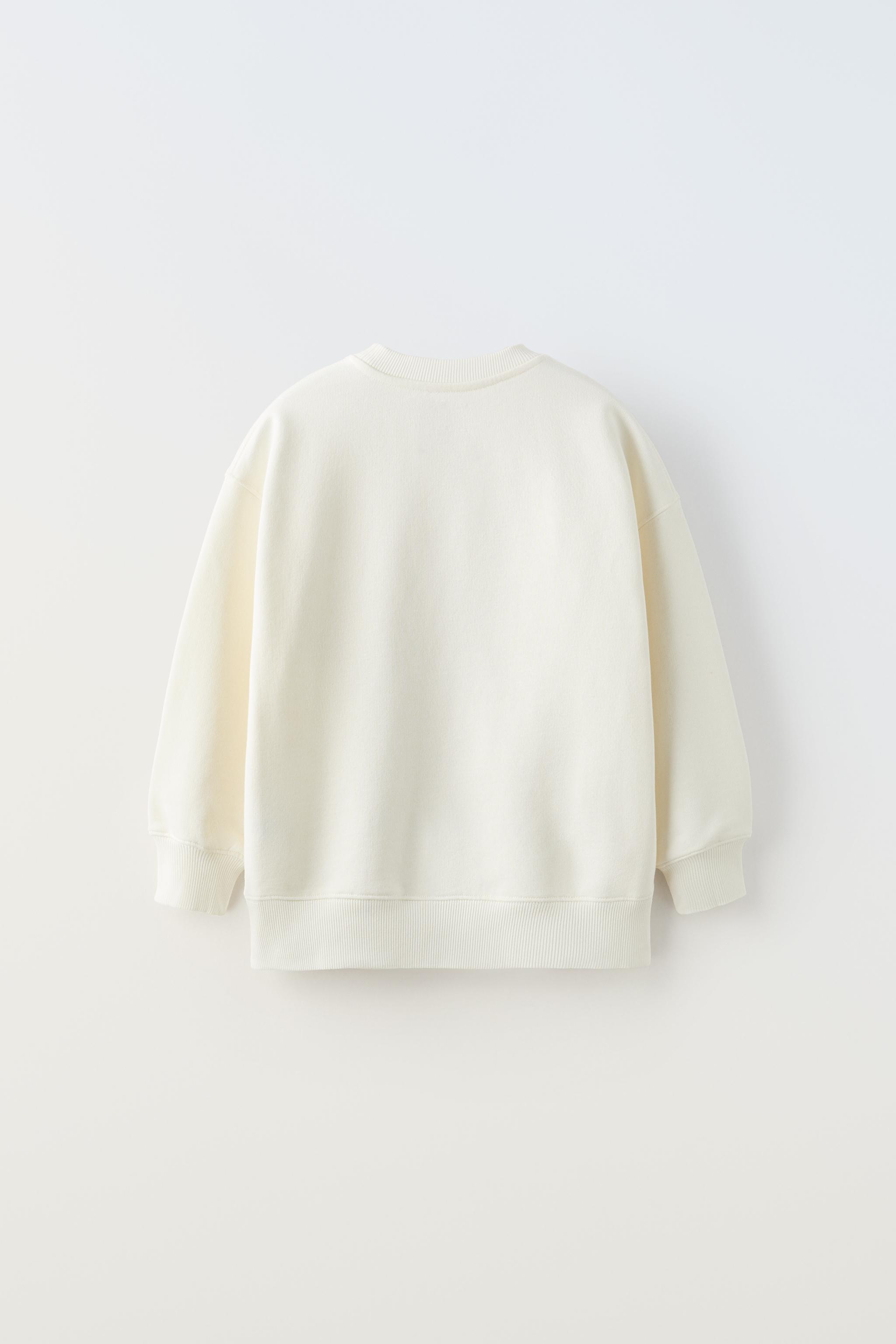 FLORAL PRINT SWEATSHIRT - White | ZARA Canada