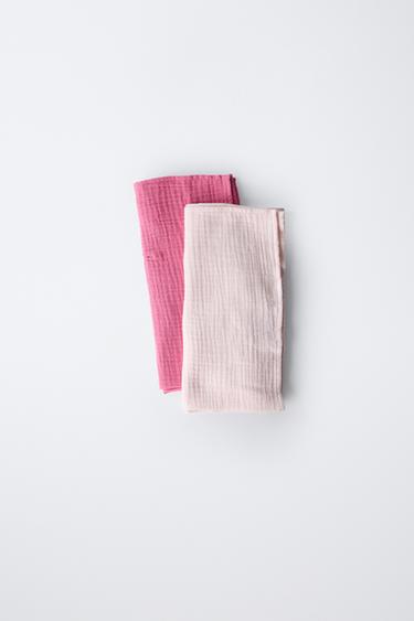 2-PACK OF TEXTURED MUSLINS - Fuchsia by Zara - Image 0