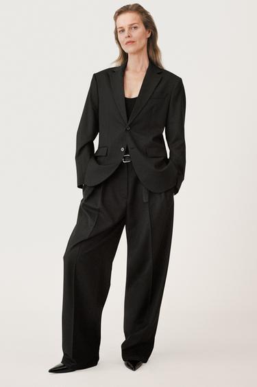 BLAZER OVERSIZE CON LANA 50TH ANNIVERSARY - Negro de Zara