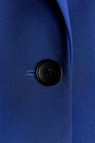 BLAZER AJUSTÉ AVEC ÉPAULETTES - Bleu roi de Zara - Image 4
