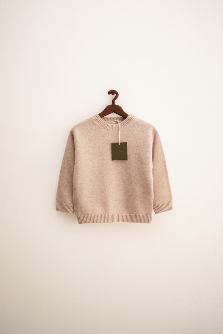 ZARA TIMELESS CASHMERE KNIT SWEATER Ecru ZARA Canada