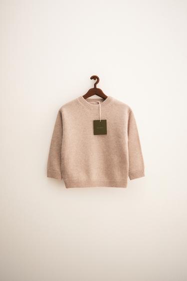 ZARA TIMELESS – KASCHMIR-STRICKPULLOVER - Cremefarben von Zara