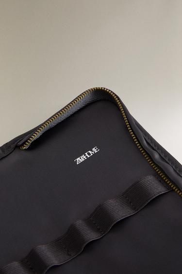 SATEEN MAKEUP WASH BAG - Navy Blue by Zara - Image 4