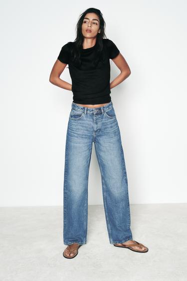 CAMISETA RIB MANGA CORTA - Negro de Zara