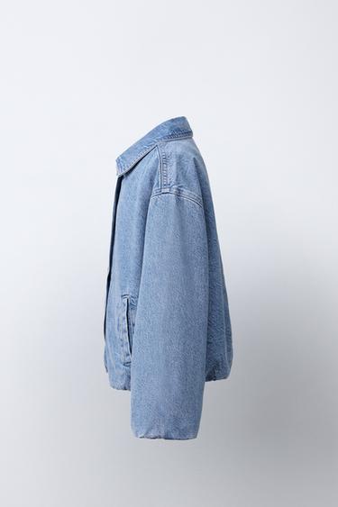 DENIM BOMBER JACKET - Blue by Zara - Image 2