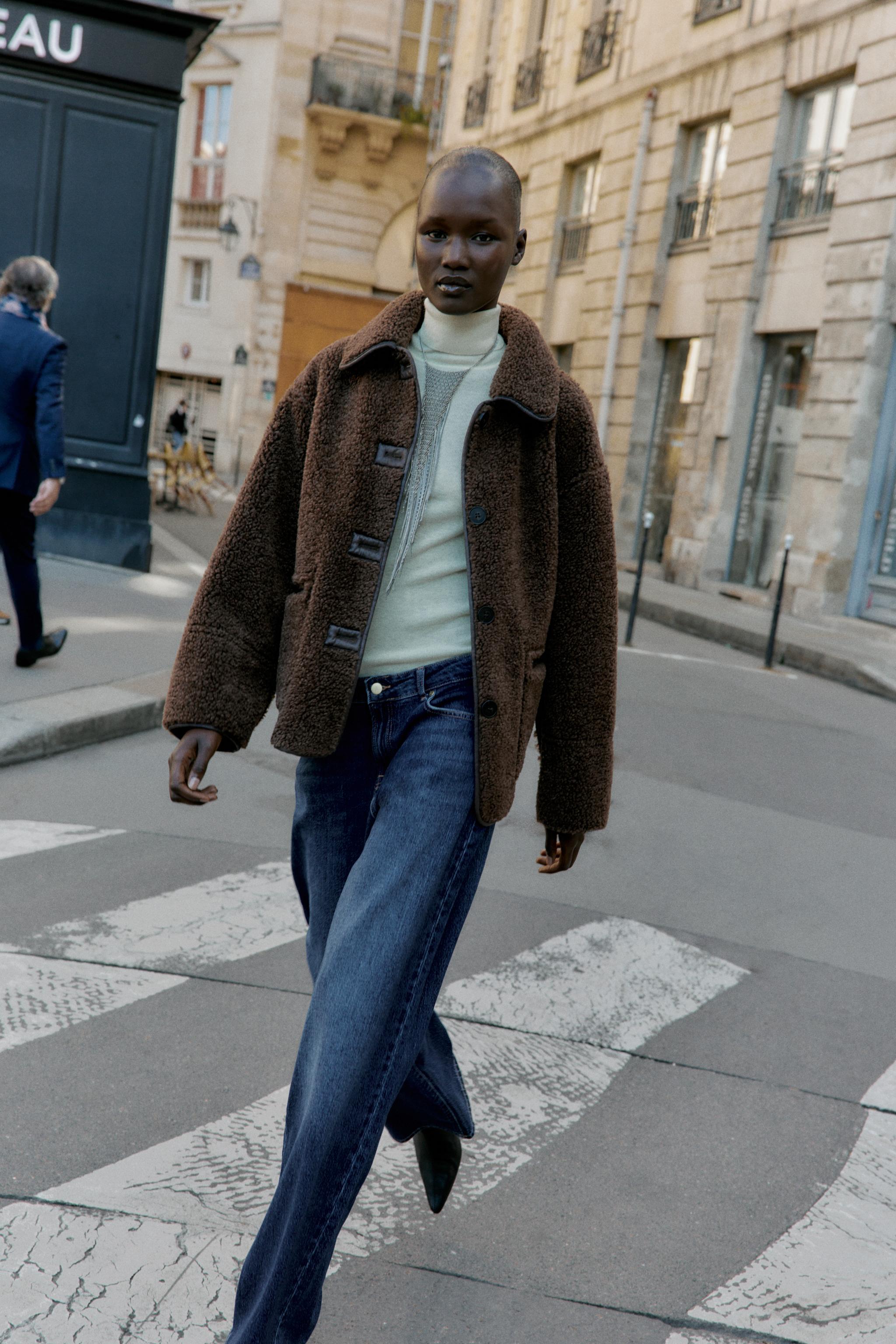 REVERSIBLE DOUBLE-FACED COAT Brown ZARA India