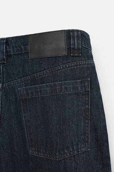 JEAN COUPE LARGE PLIS - Indigo de Zara - Image 10