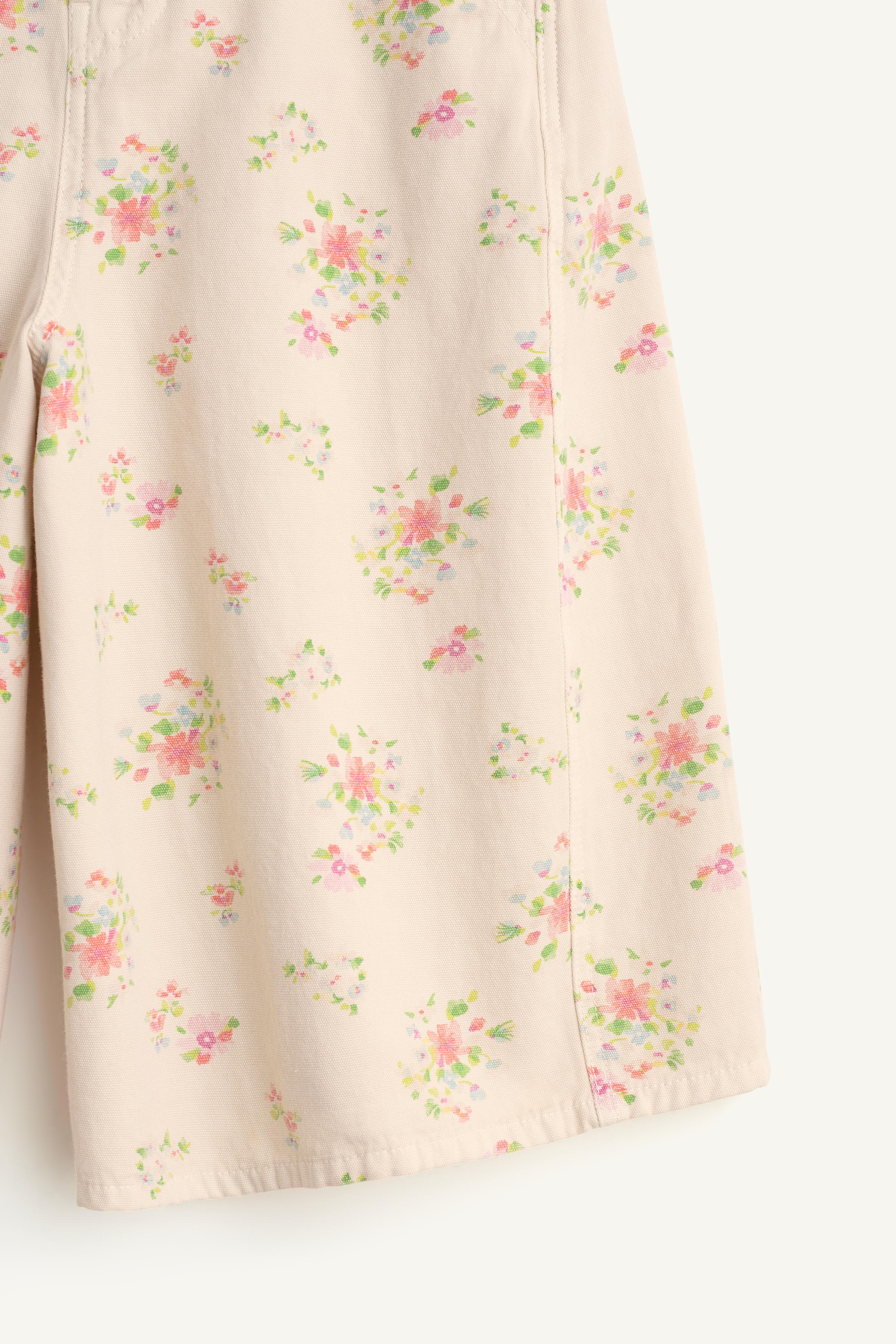 Детские брюки Zara FLWR WD PNT — фото 8