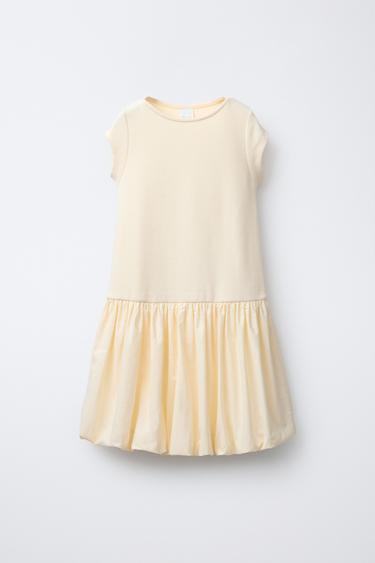 Zara BALLOON DRESS - Vanilla