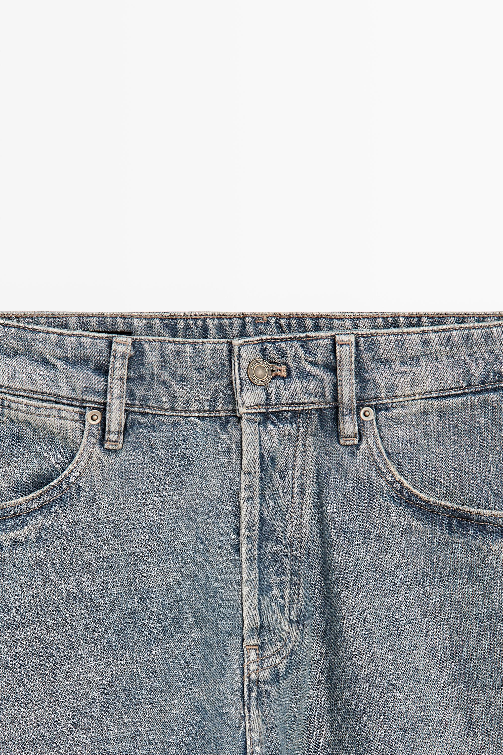 100% cotton wide-leg jeans