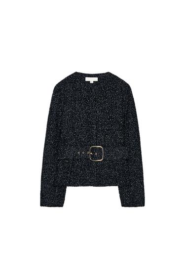 BLAZER ESTRUCTURA CINTURÓN - Negro de Zara