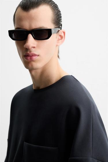 OVERSIZED TECHNICAL SWEATSHIRT - Blue by Zara - Image 5