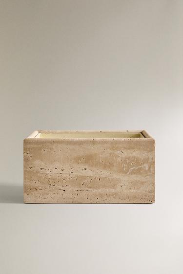 DECORATIVE MARBLE CANDLE - Beige by Zara - Image 0