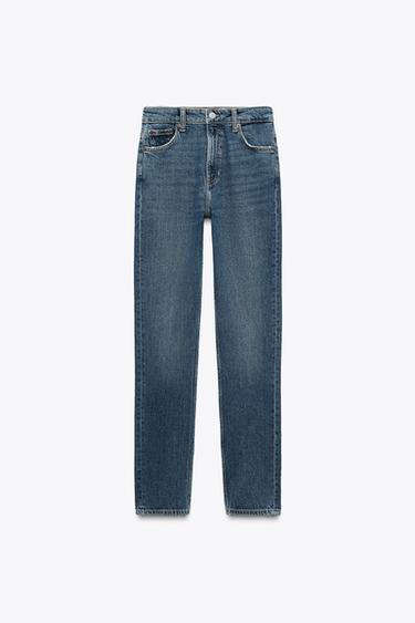 JEAN MOULANT À TAILLE HAUTE COLLECTION ZW - Bleu moyen de Zara
