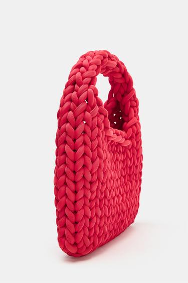 BRAIDED MINI BAG - Red by Zara