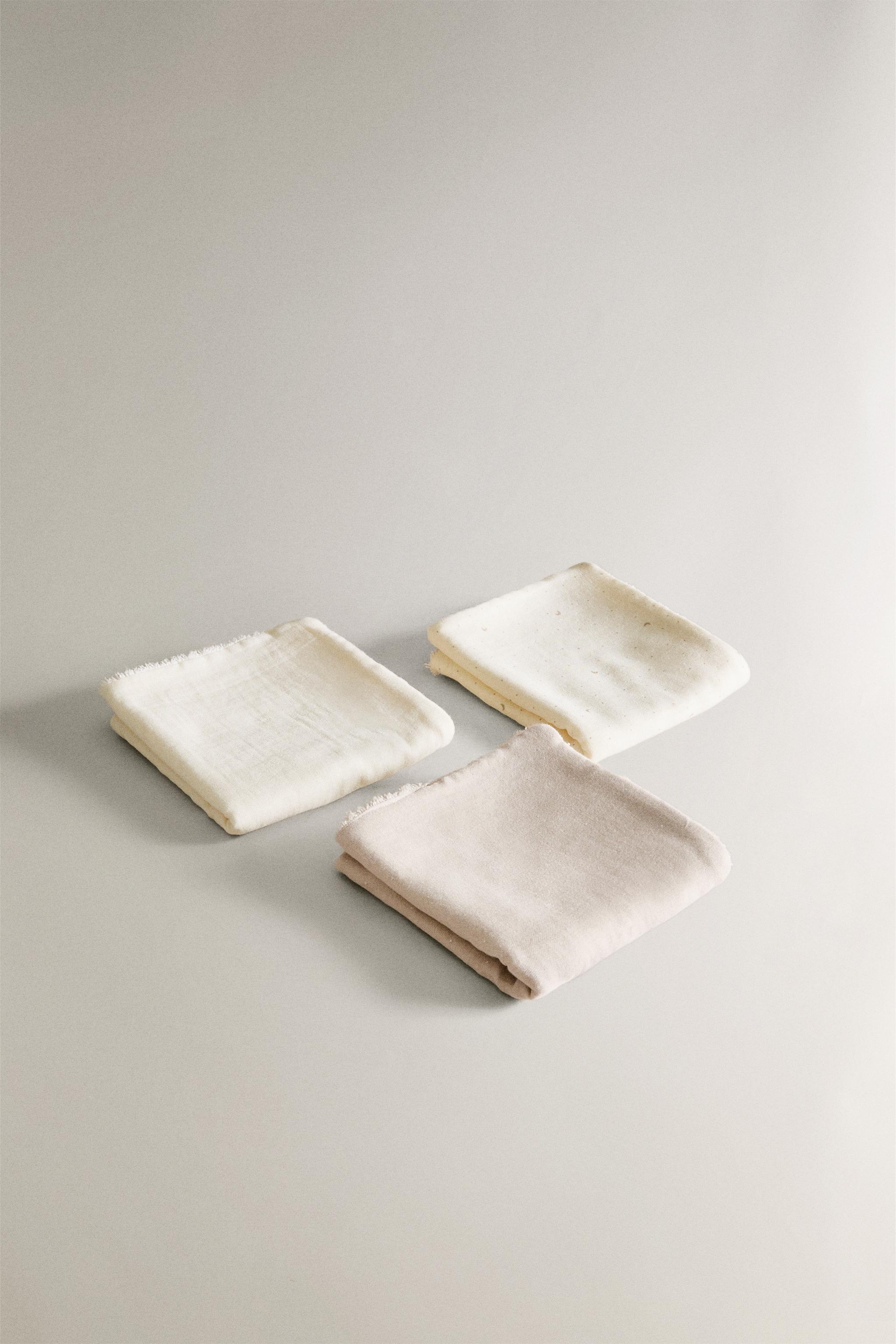 MINI SERVIETTE DE BAIN ENFANT LUNE (LOT DE 3)