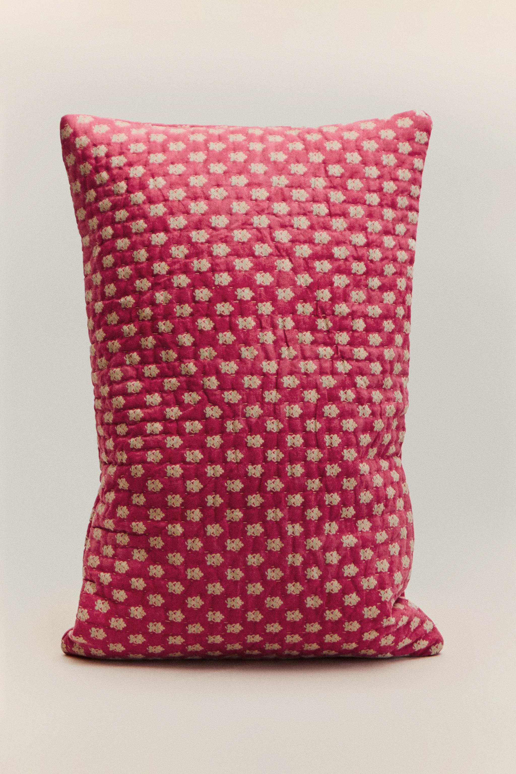 FLORAL COTTON THROW PILLOW COVER | KATHARINE POLE