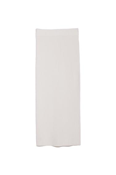 RIBBED KNIT SKIRT