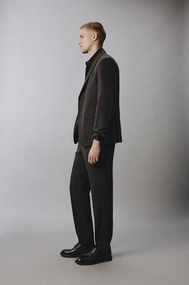 PANTALON DE COSTUME CONFORT - Marron foncé de Zara - Image 3