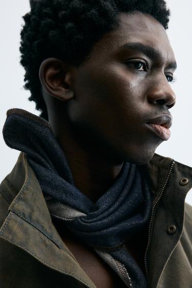 WASHED RELAXED FIT DENIM PARKA - Rust by Zara